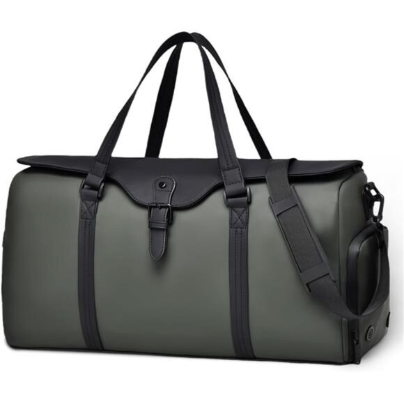 Travel Bag, Duffle Bags with Shoe Compartment Green - Picture 1 of 7